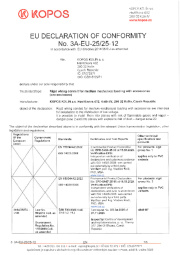 Conformity declaration Conformity declaration