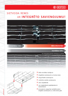 DZI sietveida renes ar integrēto savienojumu